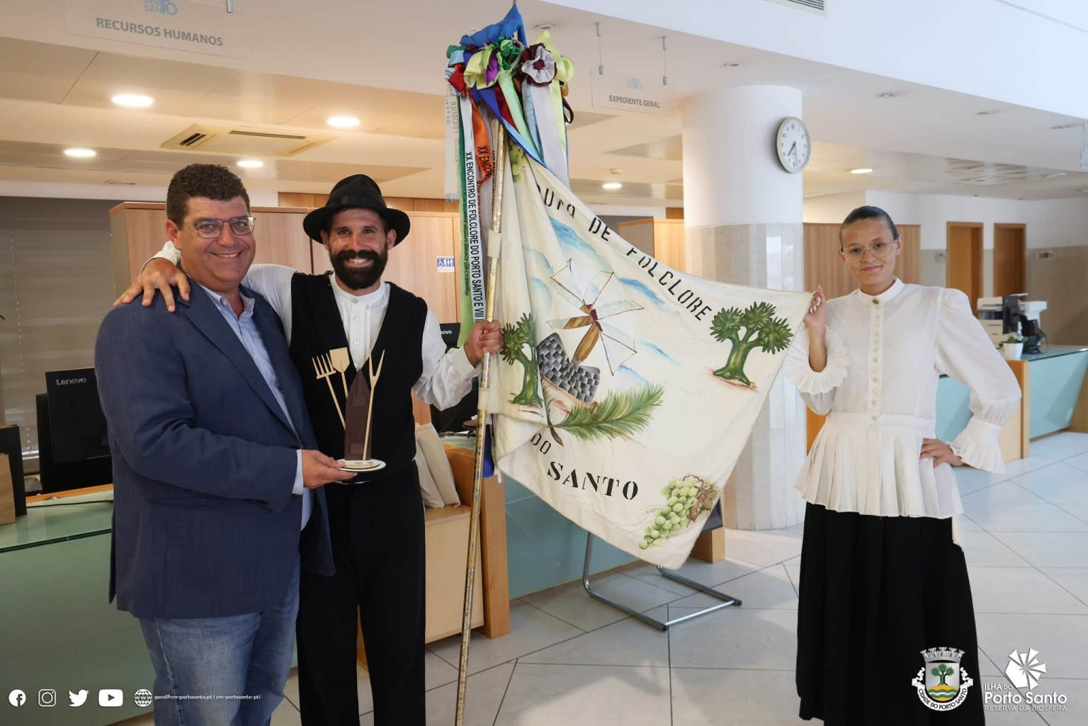 Presidente da Câmara do Porto Santo recebe grupos participantes no XXII Encontro de Folclore