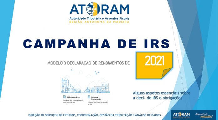 Campanha das declarações eletrónicas do IRS para o ano de 2021