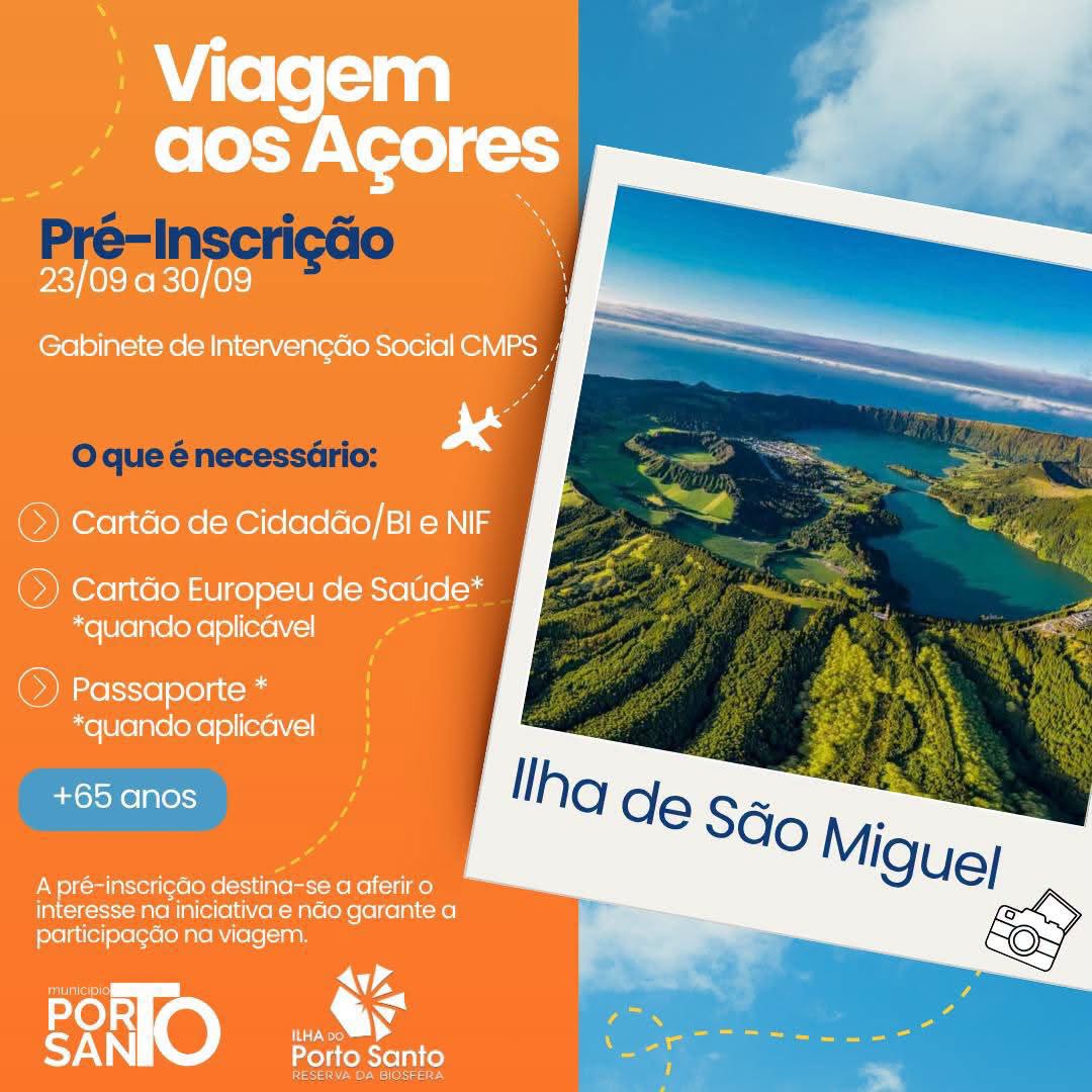VIAGEM SÉNIOR AOS AÇORES