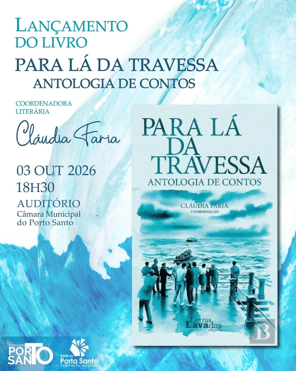 Lançamento do livro “Para lá da Travessa – Antologia de Contos”